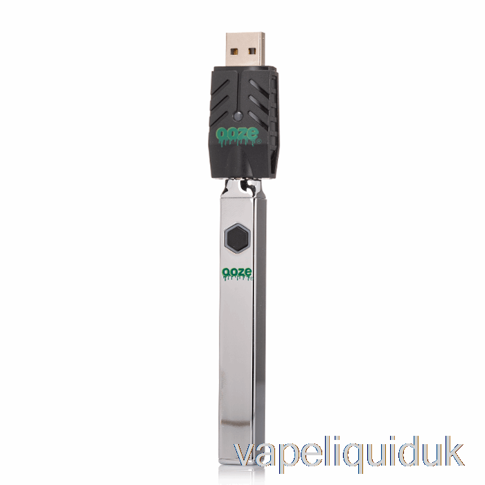 Ooze Quad Flex Temp 500mAh Battery Chrome Vape Liquid